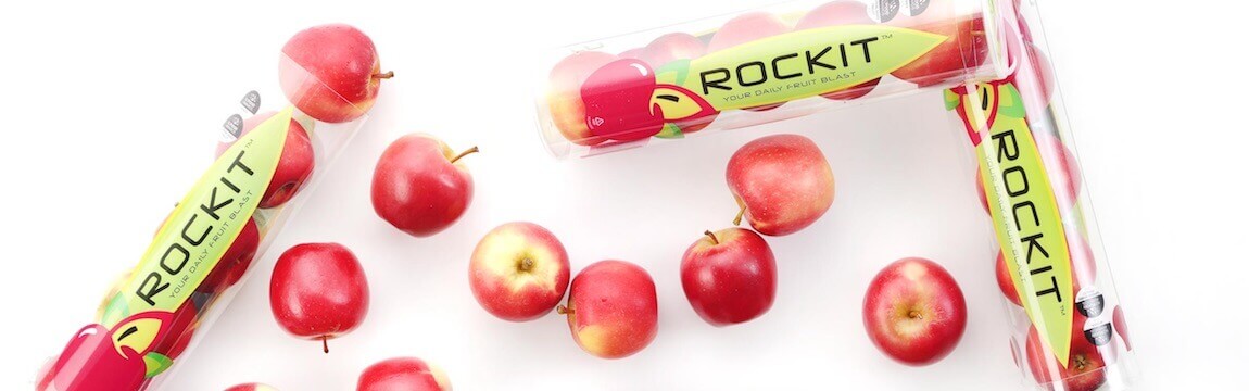 Apfelsorte Rockit von Elbe-Obst, mit Tubes / Verpackungen