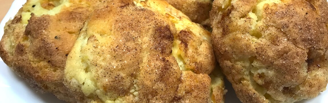Apfelballen mit Zimt und Zucker