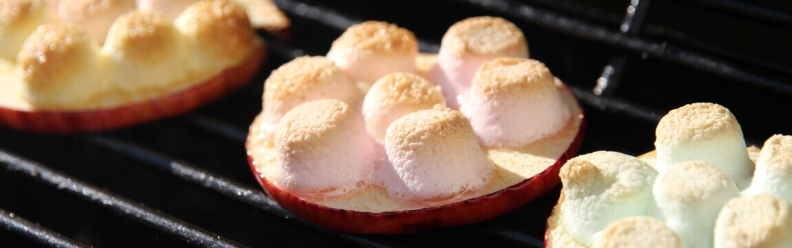 Gegrillte Äpfel mit Marshmallows