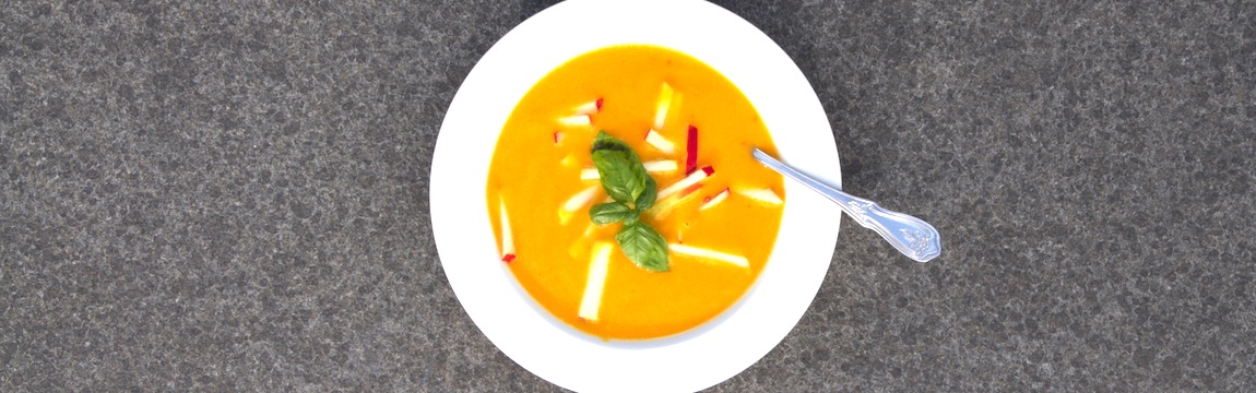 Süßkartoffel-Apfel-Suppe