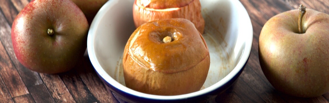 Bratapfel mit Marzipan