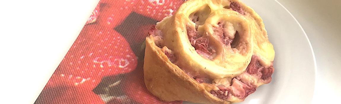 Erdbeer-Pudding-Schnecken