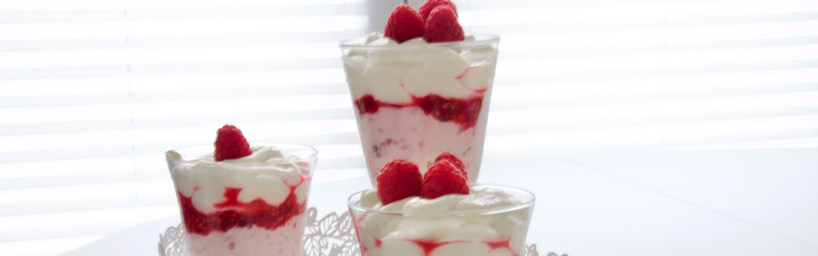 Himmlische Himbeercreme